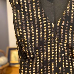 Black patterned casual dress